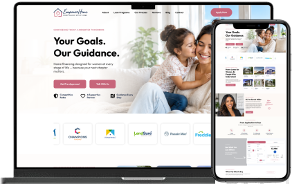 Your goals our guidance mortgage website template
